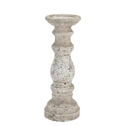 Stone Ceramic Column Candle Holder