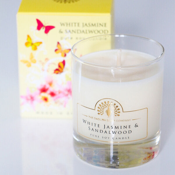 Candle - White Jasmine and Sandalwood - Soy Wax