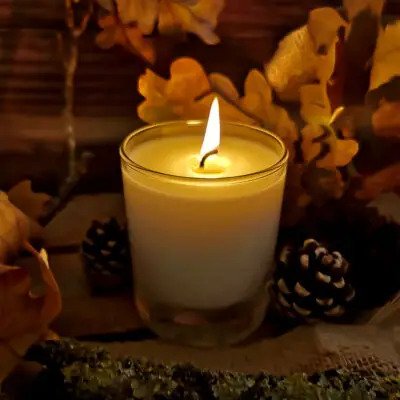 Candle - White Jasmine and Sandalwood - Soy Wax