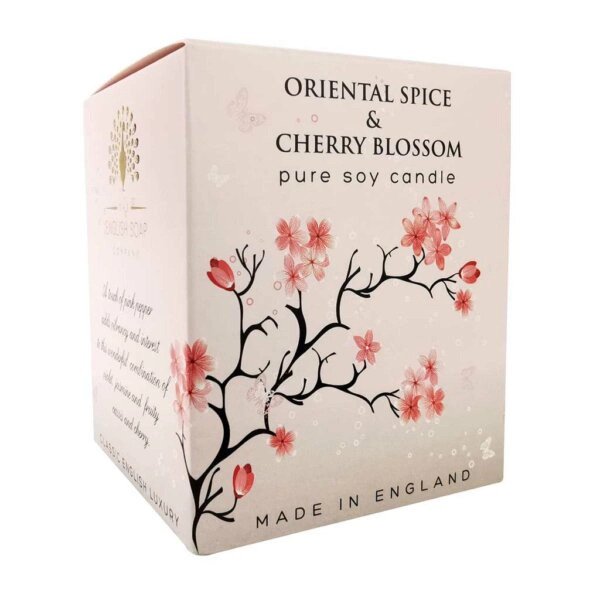 Candle - Oriental Spice and Cherry Blossom - Soy Wax