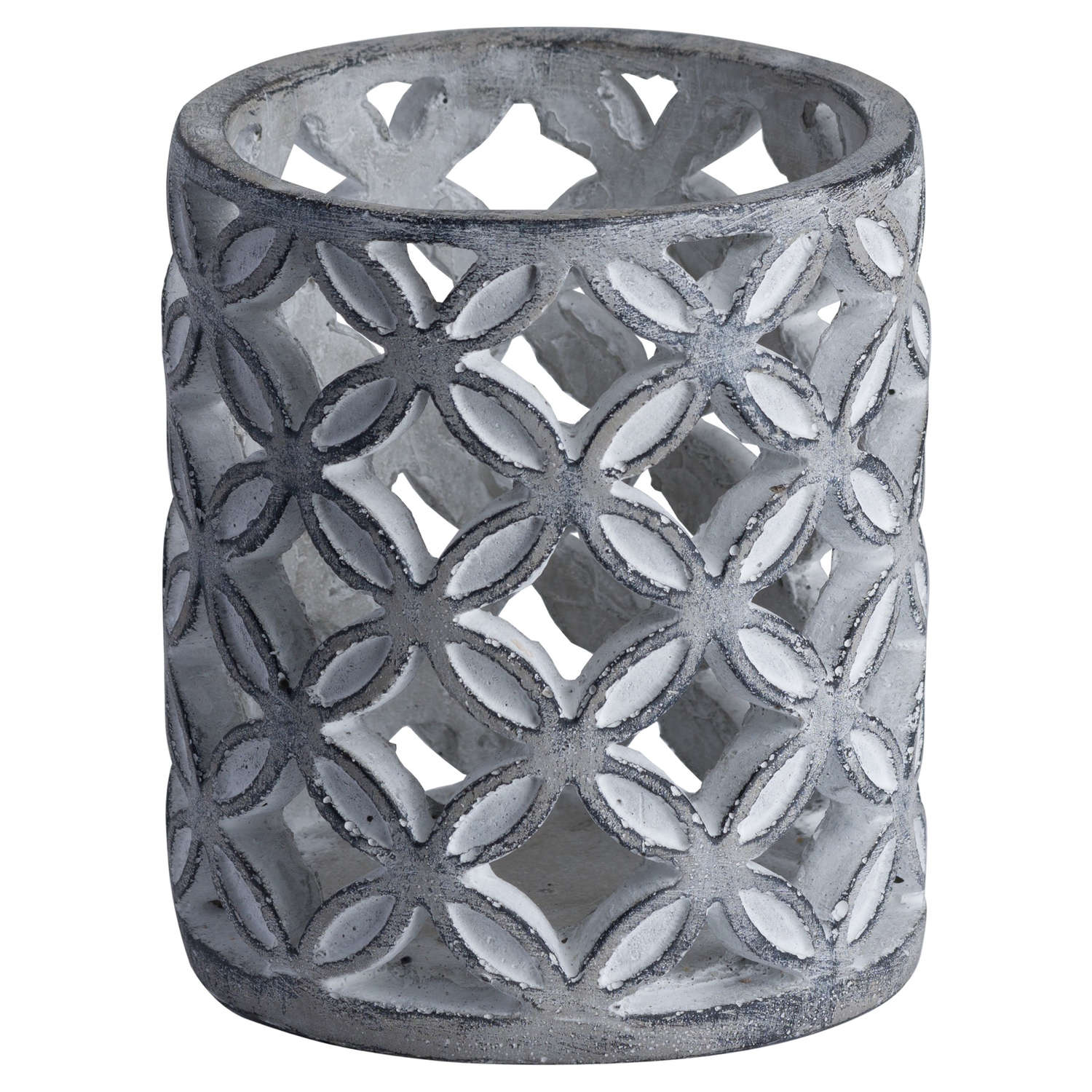 Geometric Stone Candle Sconce
