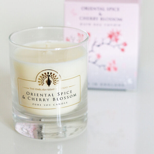 Candle - Oriental Spice and Cherry Blossom - Soy Wax
