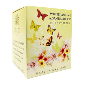 Candle - White Jasmine and Sandalwood - Soy Wax