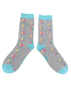 Socks - Men's - Sailing Boats - Grey