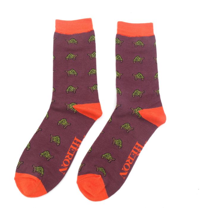 Socks - Men's - Tortoise - Plum