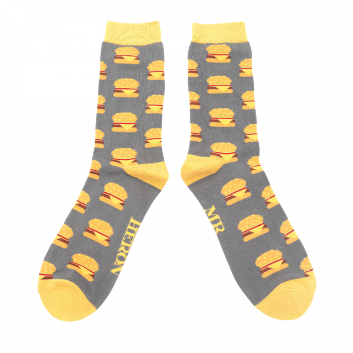 Socks - Men's - Burgers - Grey